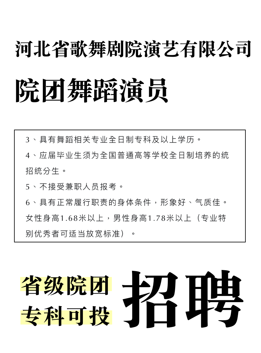 房山区剧团最新招聘信息